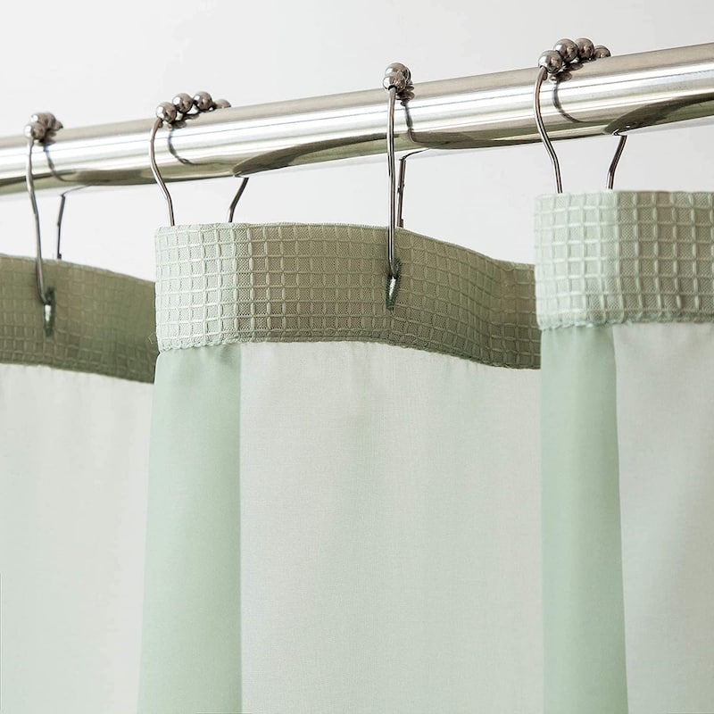 Porch & Den Roycroft Hotel Shower Curtain with Detachable Liner