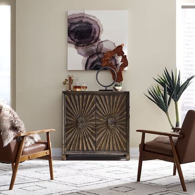Chaucer Aged Whiskey 2 Door Wine Accent Cabinet