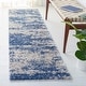 preview thumbnail 33 of 43, SAFAVIEH Berber Shag Leana Modern 1.2-inch Thick Rug 2' x 10' Runner - Beige/Blue - Runner