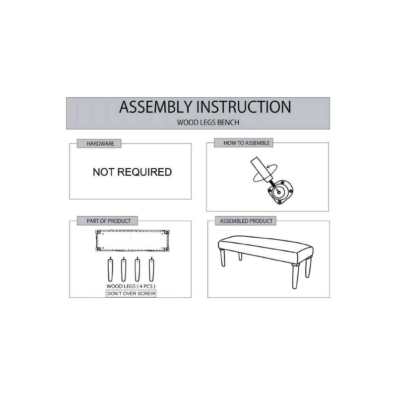 Sevita Southwestern Upholstered Mango Wood Accent Bench - 47" W x 16" D x 18" H