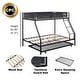 preview thumbnail 5 of 7, Twin over Full Metal Bunk Bed with Trundle - Sturdy Frame, Noise-Free Wood Slats, Comfortable Guardrail