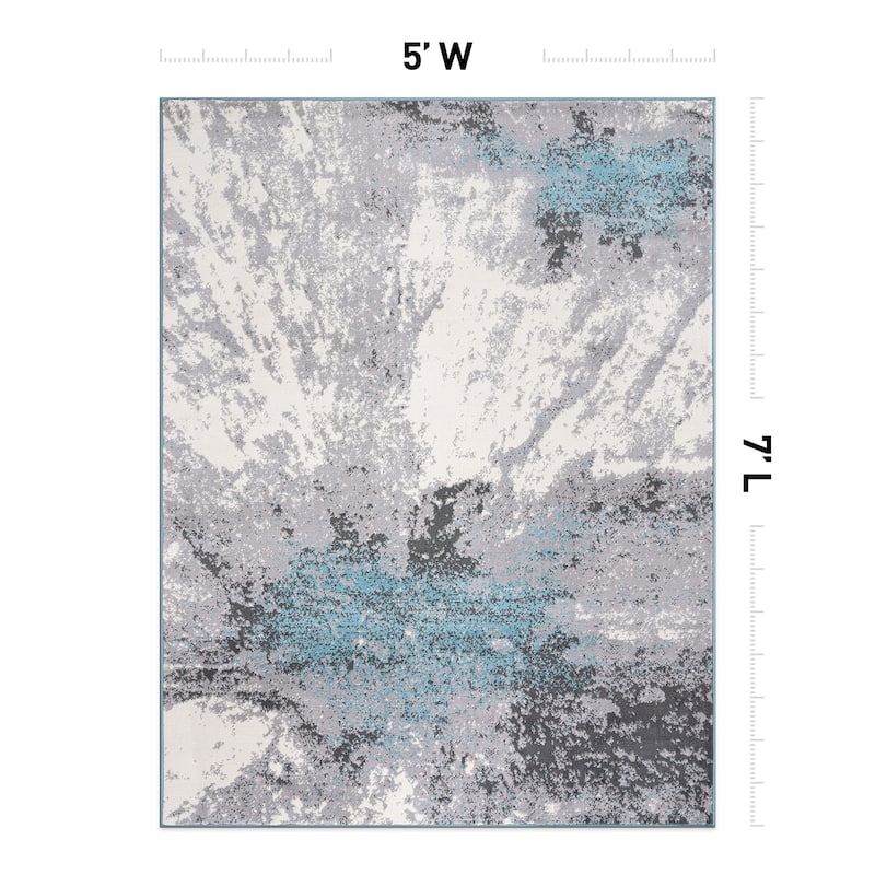 World Rug Gallery Modern Abstract Area Rug