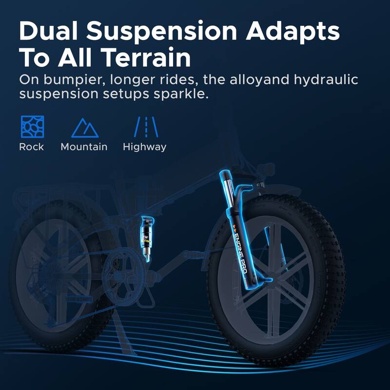 20 in High-Performance Full Suspension Folding Electric Bicycle