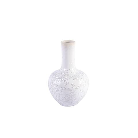 Handmade Crystal Shell Globular Vase