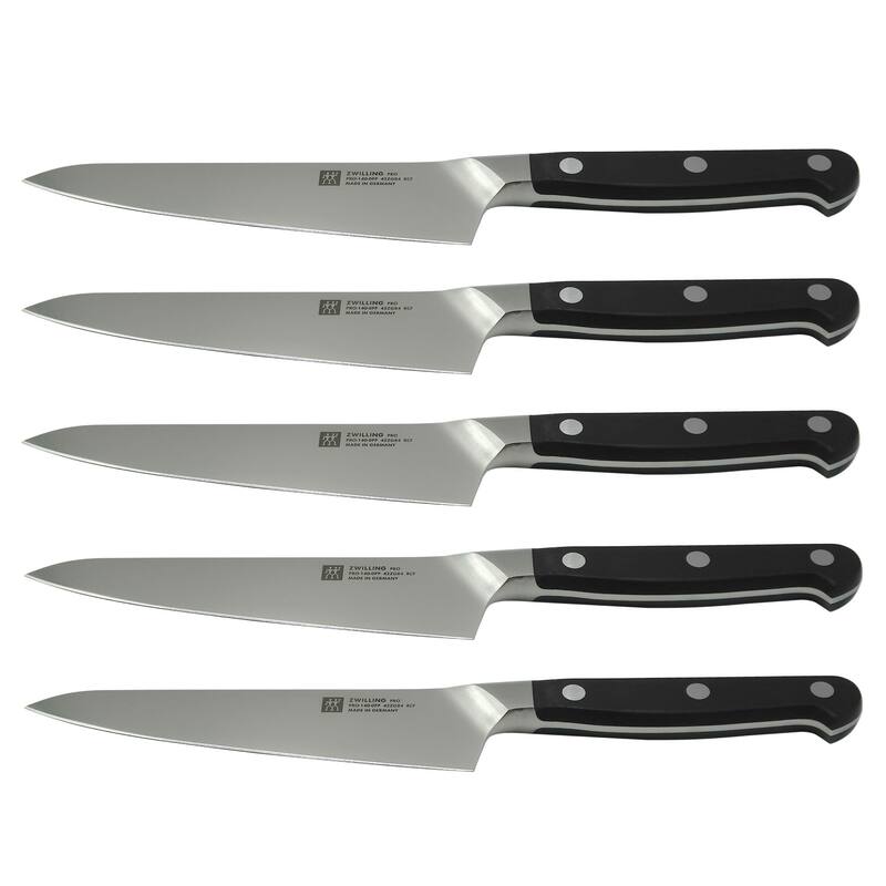 5x ZWILLING Pro 5.5" Compact Chef's Knife - Black