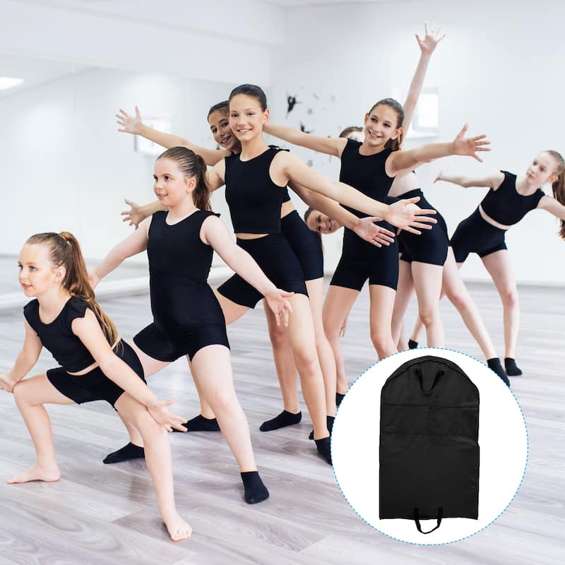 Garment Bags for Dance Costumes, 40 Inch Hanging Garment Bag 4 Pockets