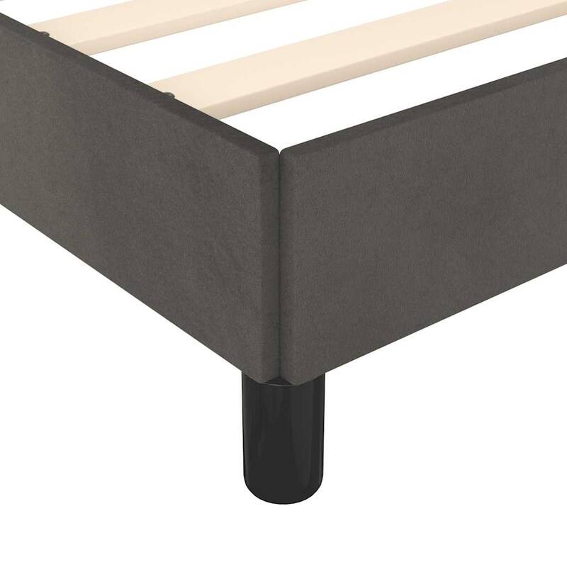 vidaXL Bed Frame, Velvet, No Mattress