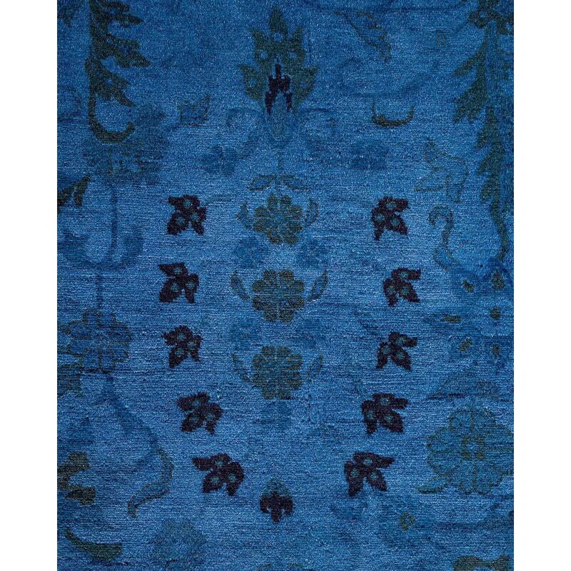 Fine Vibrance, One-of-a-Kind Hand-Knotted Area Rug - Gray, 8' 2" x 10' 4" - 8' 2" x 10' 4"