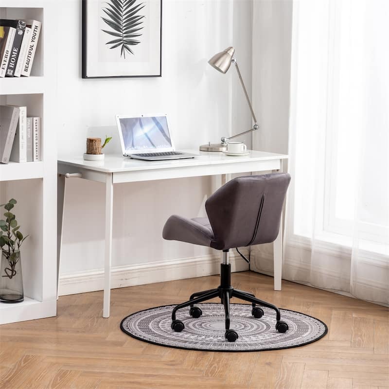 Diamond Tufted Adjustable Swivel Office Chair