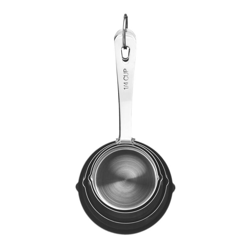 Amco Stainless Steel Measuring Cups - 1, 1/2, 1/3, 1/4 Cup