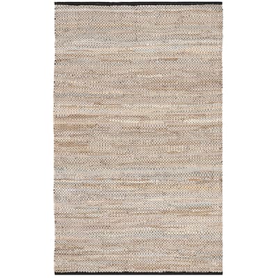 SAFAVIEH Handmade Vintage Boho Leather Anissa Modern Stripe Leather
