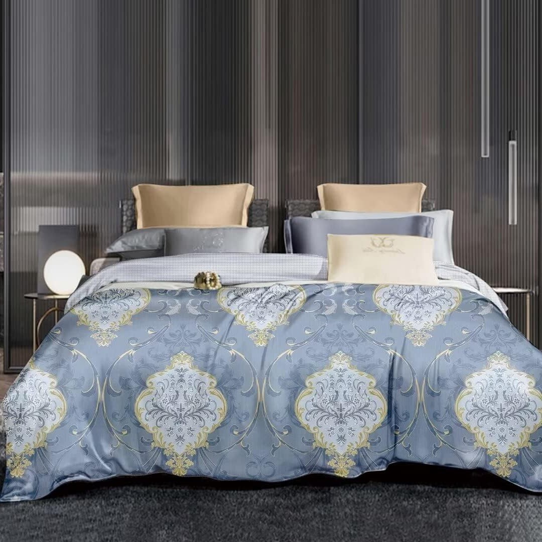 Wellco Twin Comforter Set 2 Pieces All Season Bed Set Soft Polyester Heavy Duty Luxury Pattern Bedding Comforters