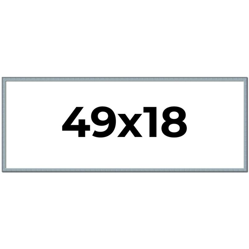49x18 Frame Rustic Sky Blue Solid Wood Picture Frame | 0.75 Inch