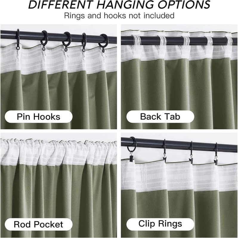 Sage Green Velvet Blackout 52x84" Thermal