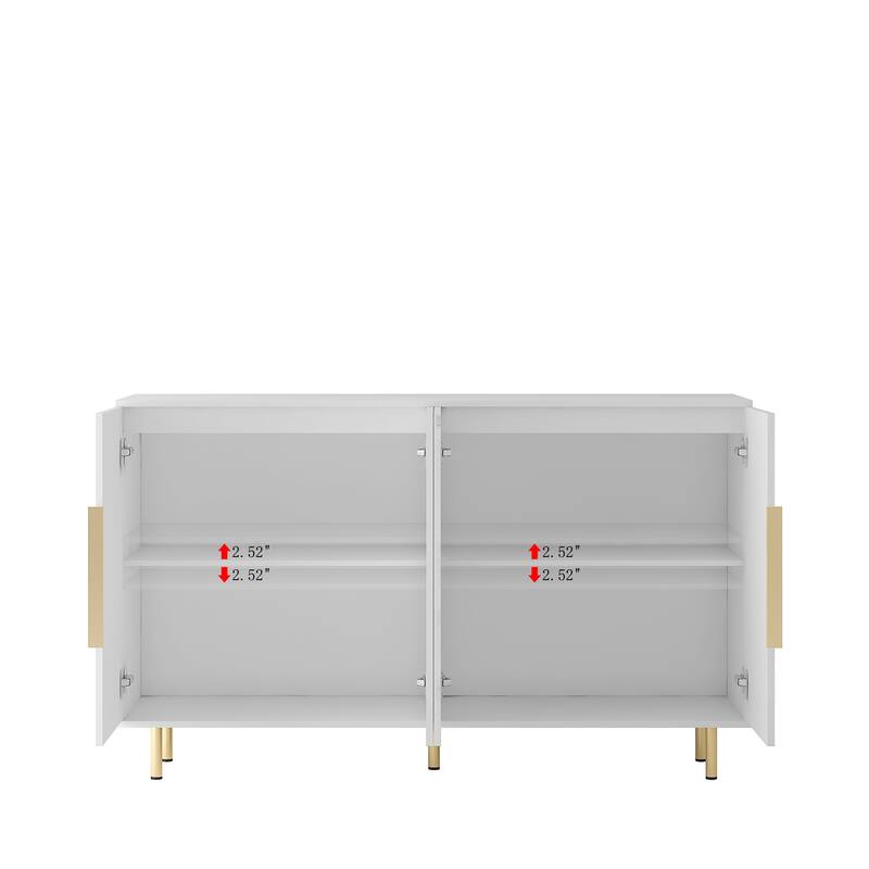 Buffet Cabinet with Storage and Adjustable Shelves