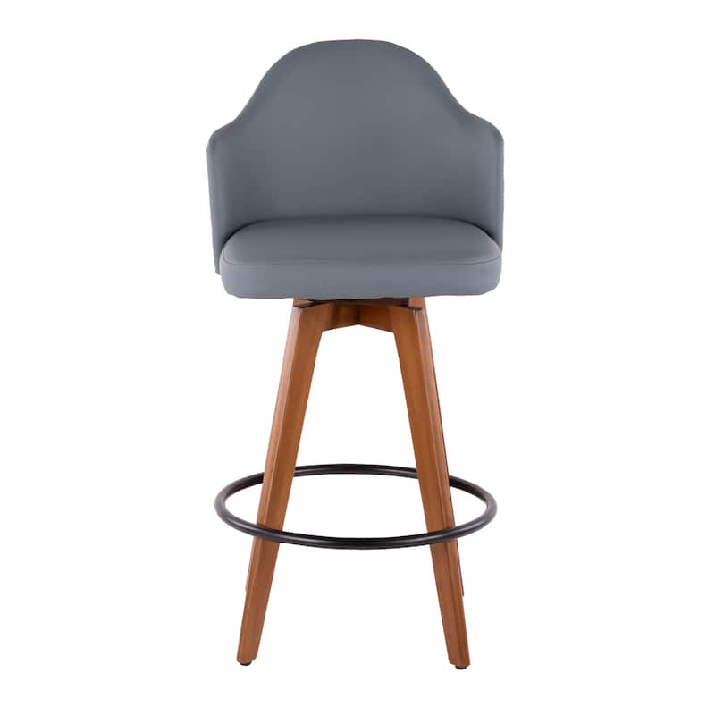 Carson Carrington Valsatra Mid-century Modern Counter Stool - Grey