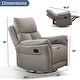 preview thumbnail 10 of 14, Prelife Fabric Manual Overstuffed Nursery Glider Rocking Chairs