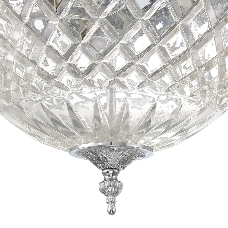 Crystorama Lighting Group Richmond 3 Light 12" Wide Flush Mount Bowl