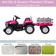 preview thumbnail 24 of 25, Kids Electric Toy Tractor with Trailer, 12V7AH Battery, Remote Control, and Music for Outdoor Fun