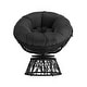 preview thumbnail 30 of 30, Papasan Swivel Patio Lounge Chair