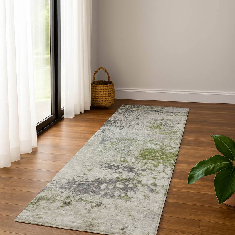 Premium Washable Super Soft Modern Casual Mayfield Rug - Linen - 2'3" x 7'6"