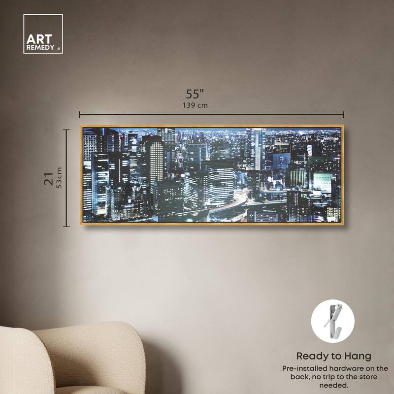 City Cosmos Tokyo Panoramic Canvas by Art Remedy