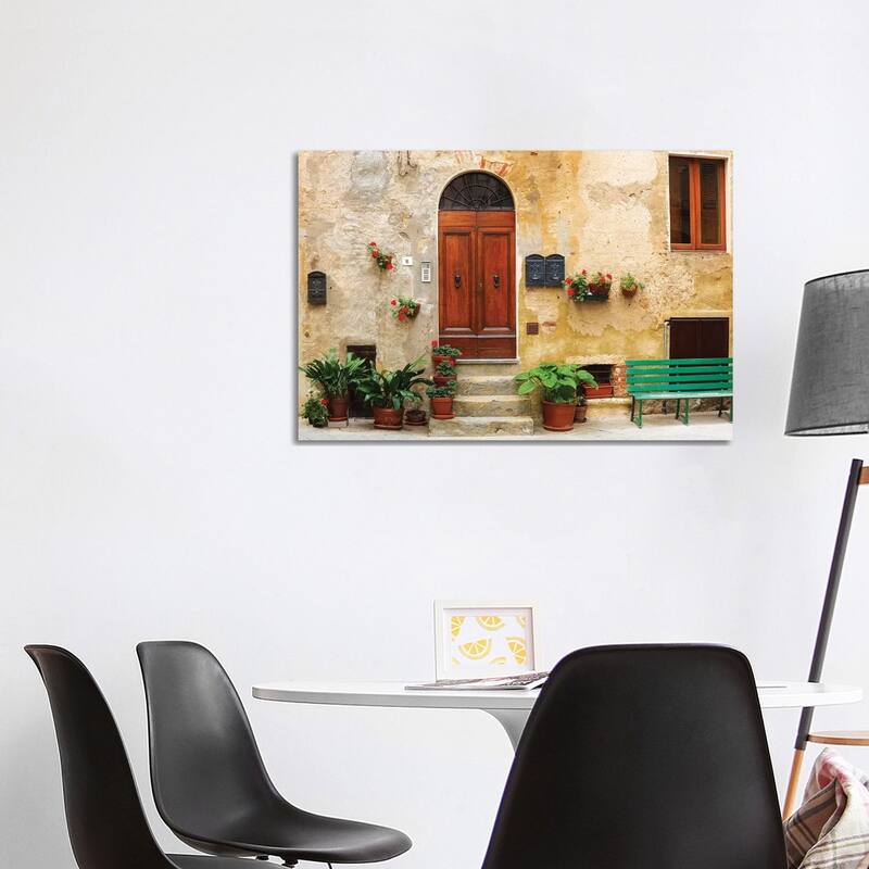 iCanvas "Italy, Pienza. House door. " by Jaynes Gallery Canvas Print - 26x40x1.5