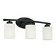 preview thumbnail 2 of 4, Dixon 20-inch 3-light Bath/ Vanity Fixture w/ Soft White Glass