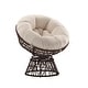 preview thumbnail 13 of 30, Papasan Swivel Patio Lounge Chair