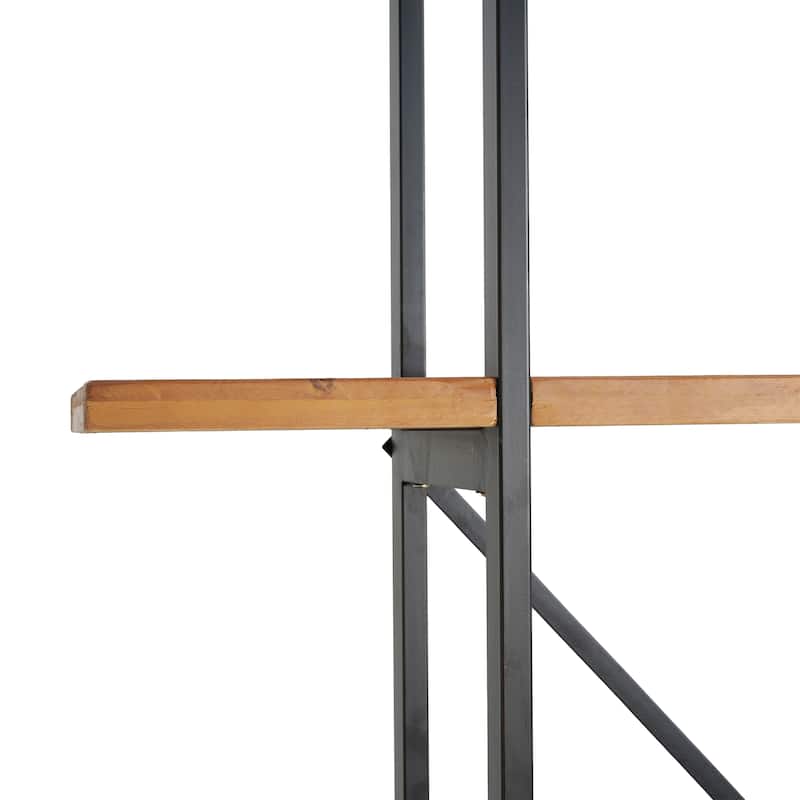 Irene Industrial 4 Shelf Firwood Bookcase by Christopher Knight Home