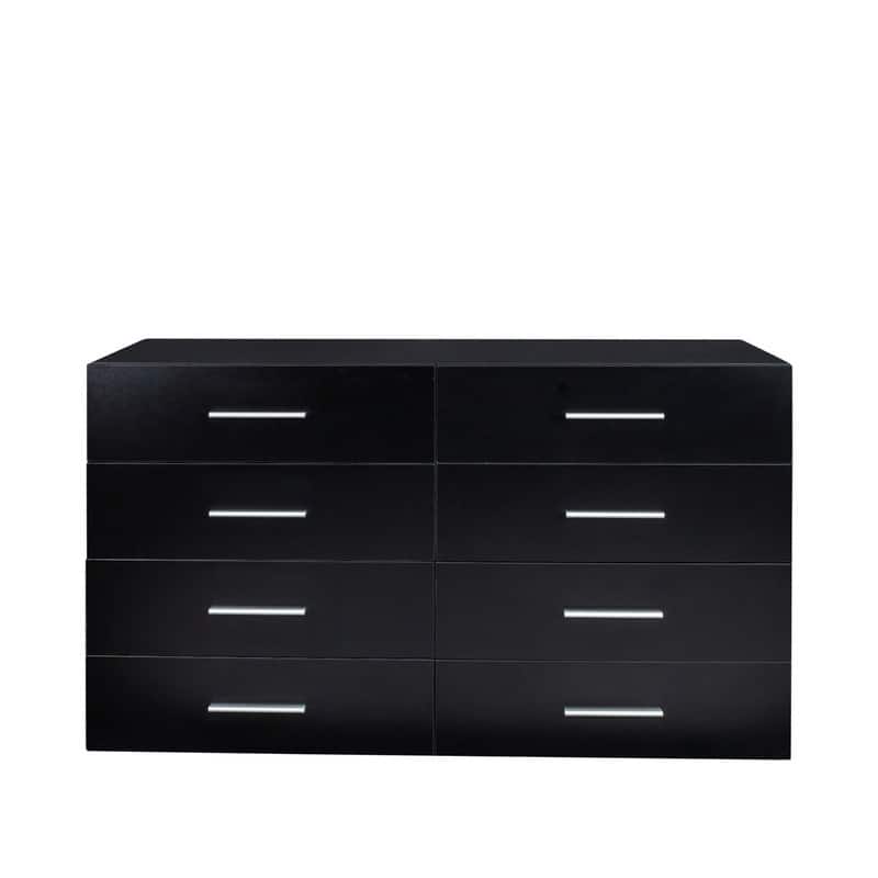 Space-saving 8-Drawer Double Dresser
