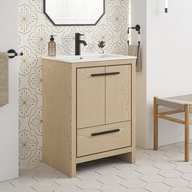 Virage 24 Freestanding, Bathroom Vanity In Natural Oak