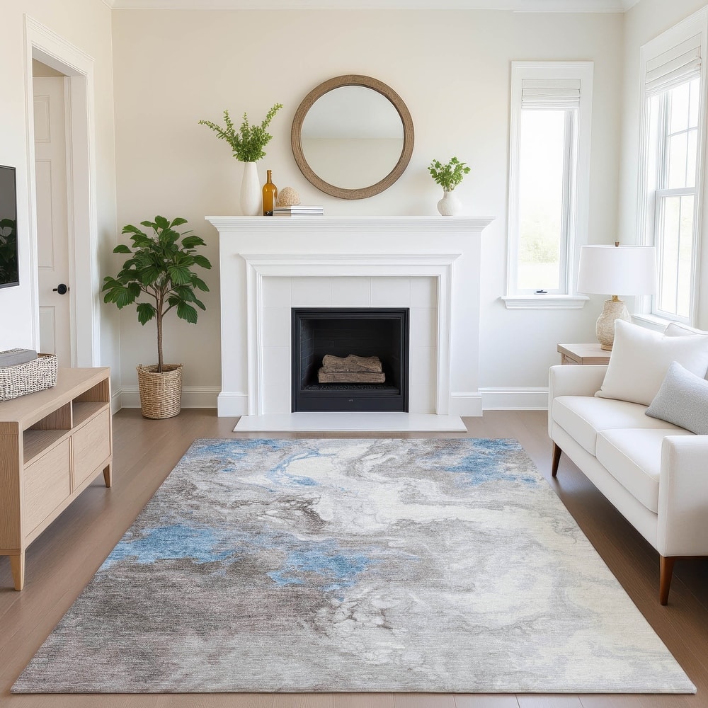 Premium Washable Super Soft Abstract Contemporary Mayfield Rug