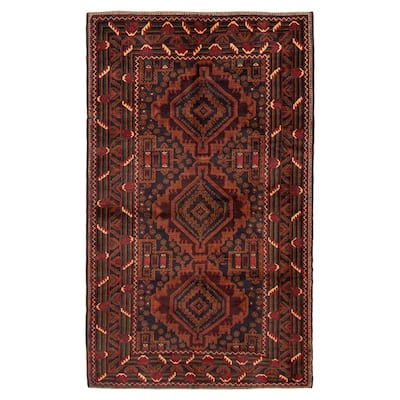 Teimani Red Rug 4'1" x 6'9" - 4'1 x 6'9