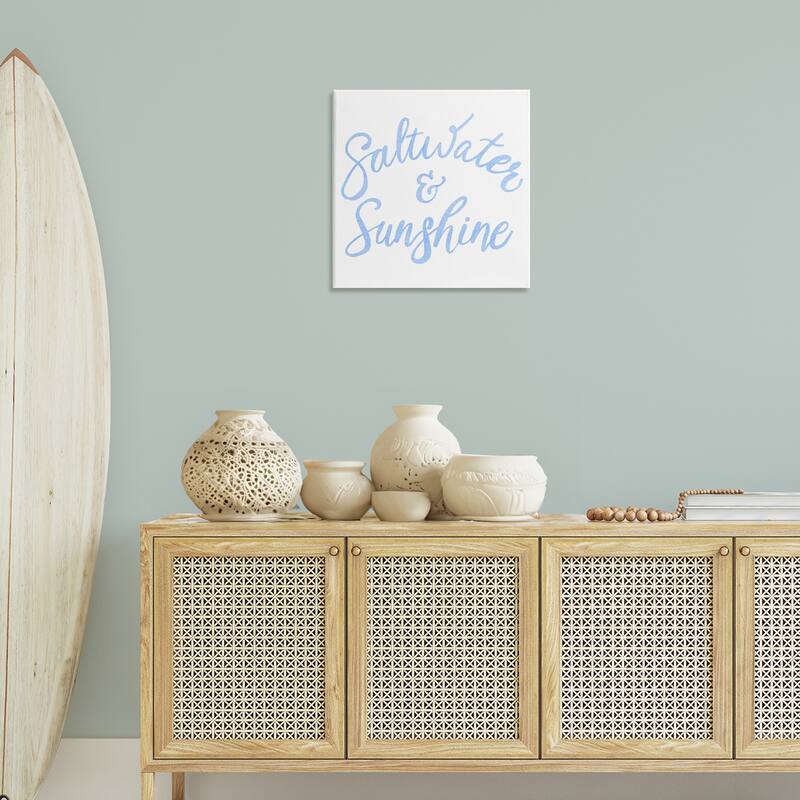 Stupell Minimal Saltwater & Sunshine Canvas Wall Art Design By SunDance Group