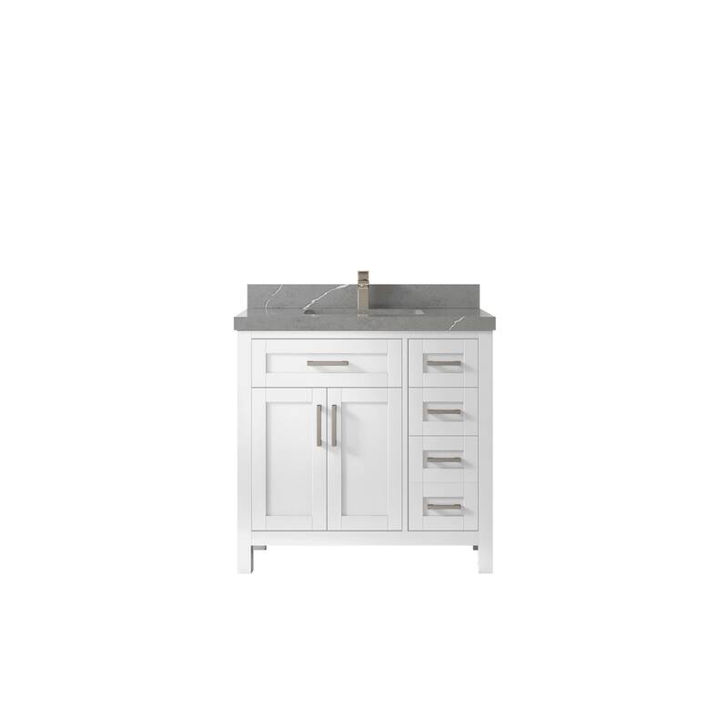 Willow Collections 36 in. W x 22 in. D Cambridge Single Sink Bathroom Vanity Center with Countertop