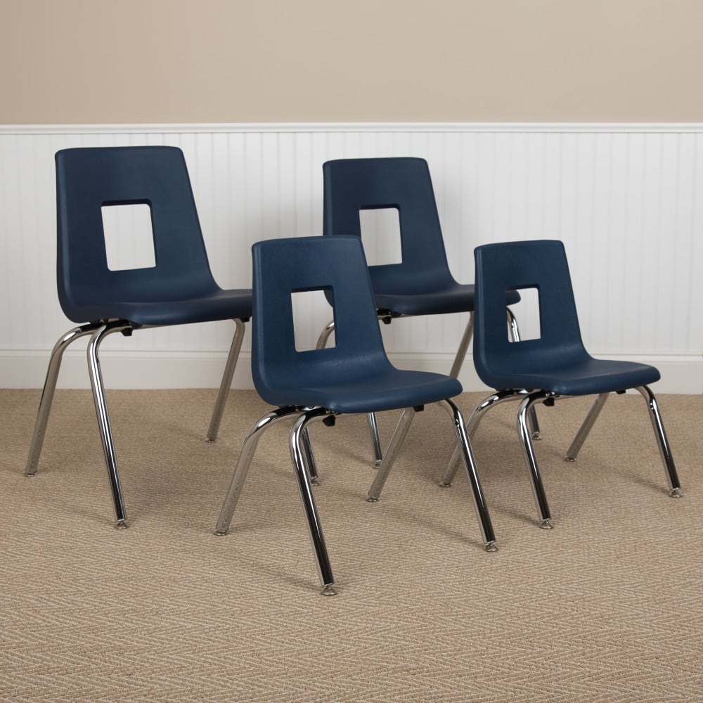 Student Stack Chair 18"H Seat - Classroom Chair for Middle-High-Adults