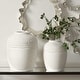 preview thumbnail 4 of 5, Uttermost Luna Ridge White Ceramic Vases Set/2