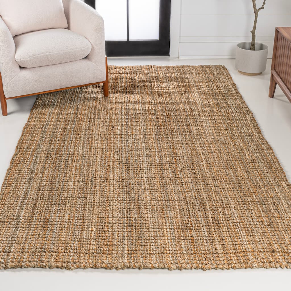 JONATHAN Y Cyrus Traditional Rustic Handwoven Jute Solid Natural Area Rug