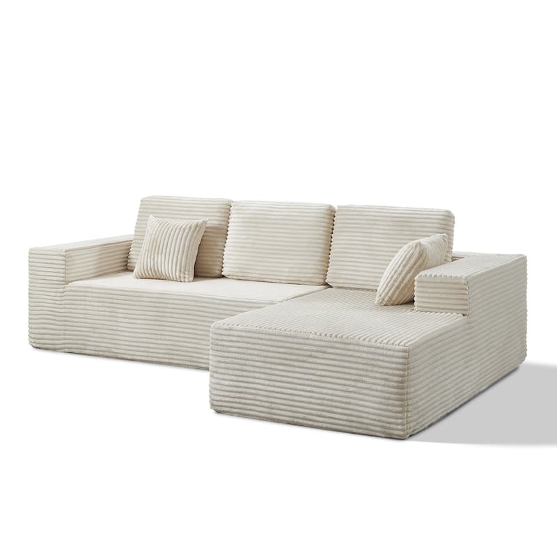 Oversized Chaise Lounge Chair Indoor Comfy Deep Seat Sleeper Couch