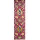 SAFAVIEH Madison Belle Vintage Paisley Pattern Area Rug - 2'3" x 10' Runner - Fuchsia/Gold