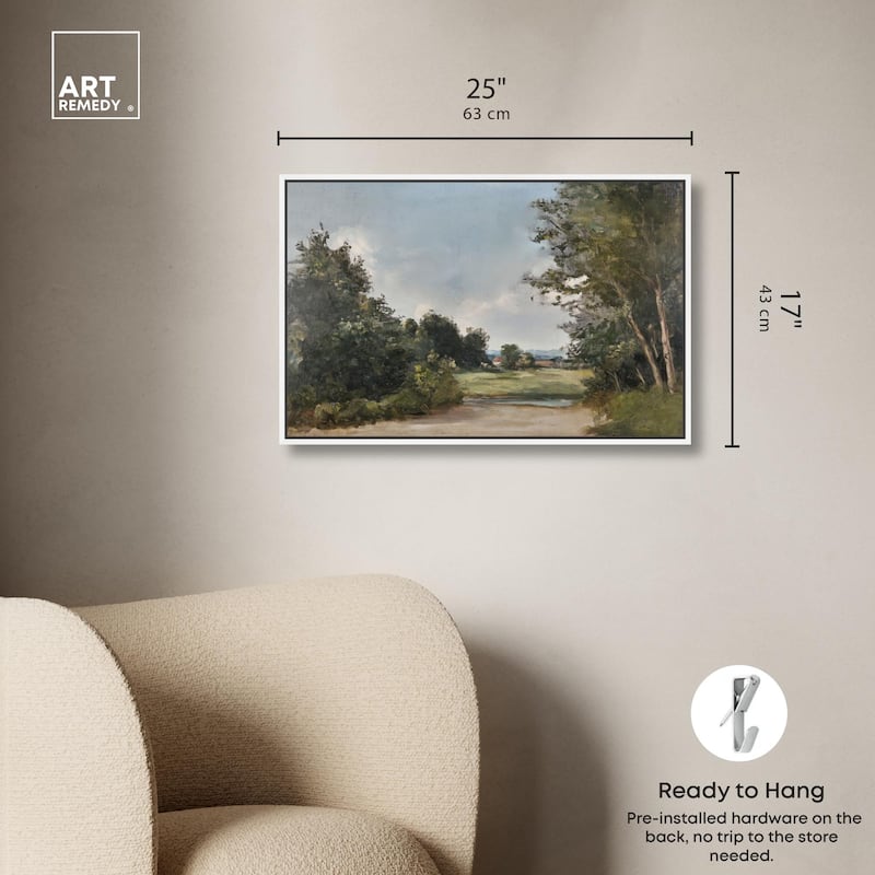 Hilltop Tower View II Canvas by Art Remedy