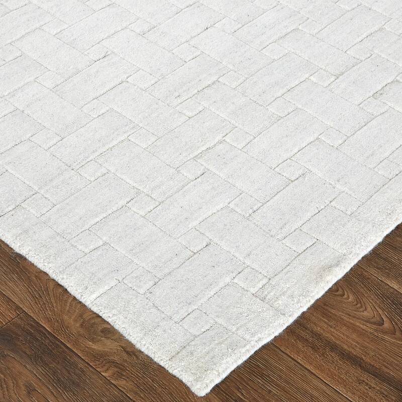 Grand Bazaar Tatem Hand Woven Solid Transitional Area Rug
