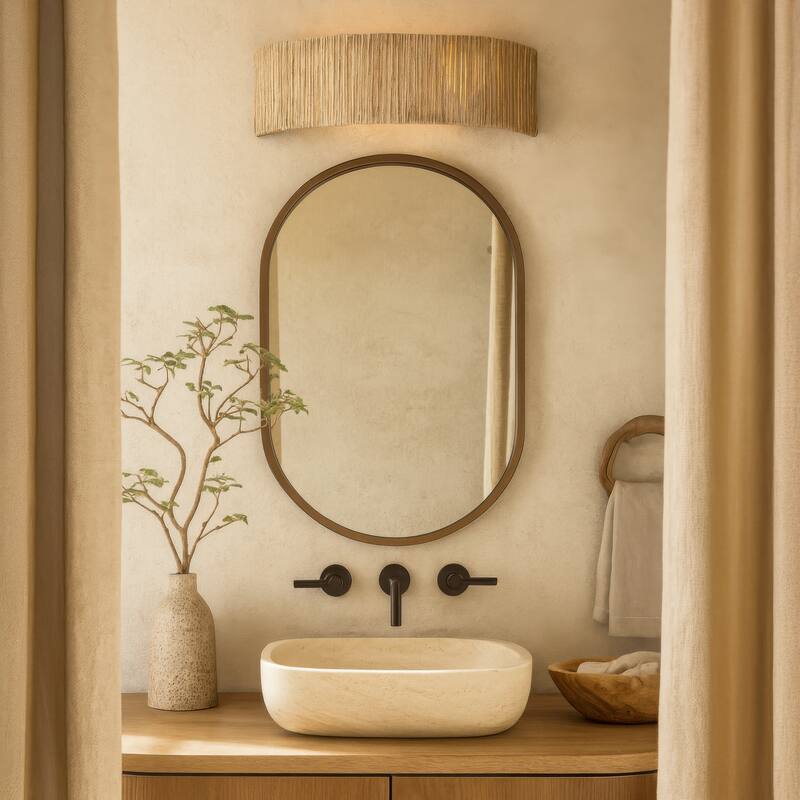 Varaluz Jacob's Ladder Bathroom Vanity Light - French Gold - 5"D x 18"W