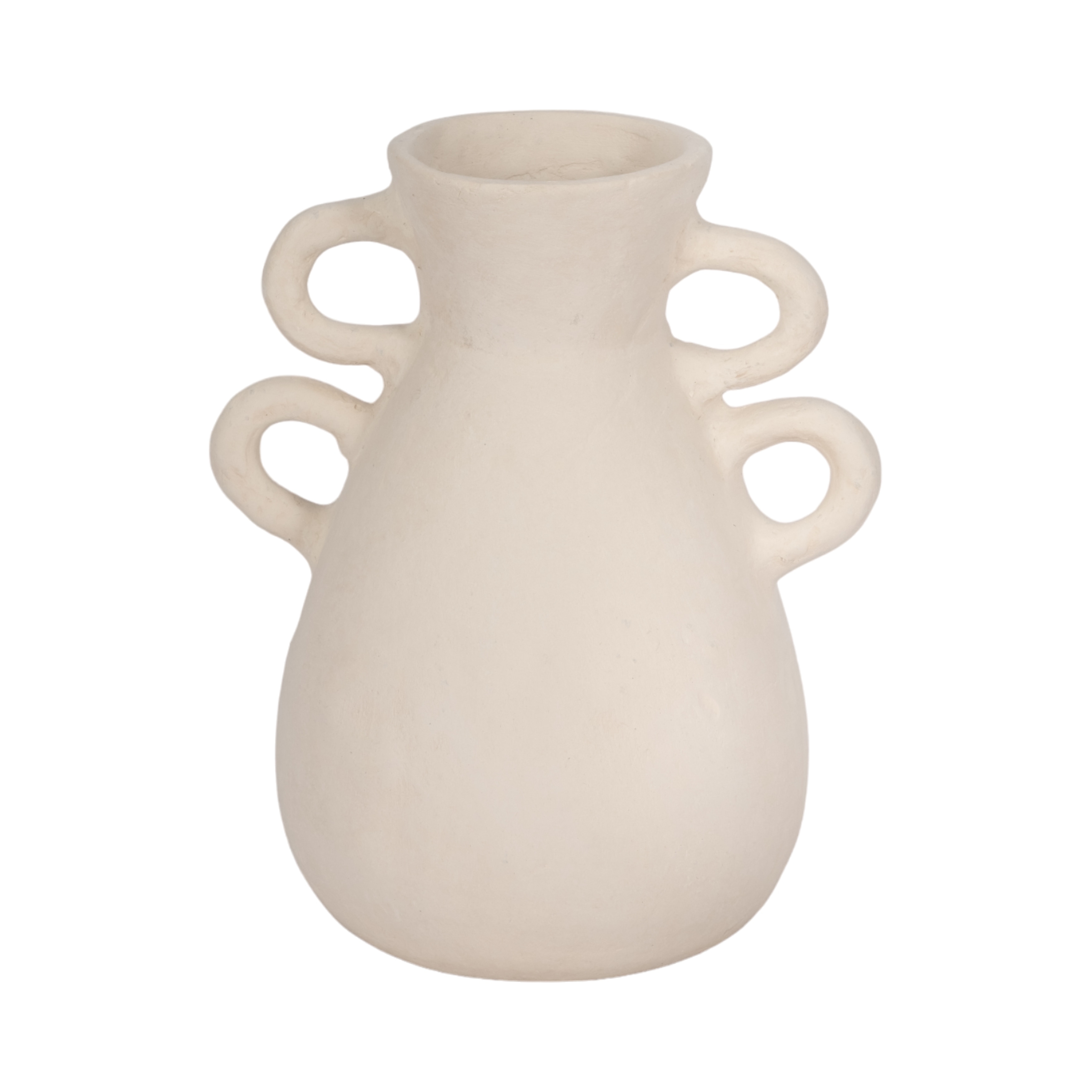 Sagebrook Home Terracotta Vase With 4 Handles, Amphora, Solid