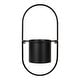 preview thumbnail 3 of 6, Kate and Laurel Opyd Capsule Metal Hanging Planter - 10x20