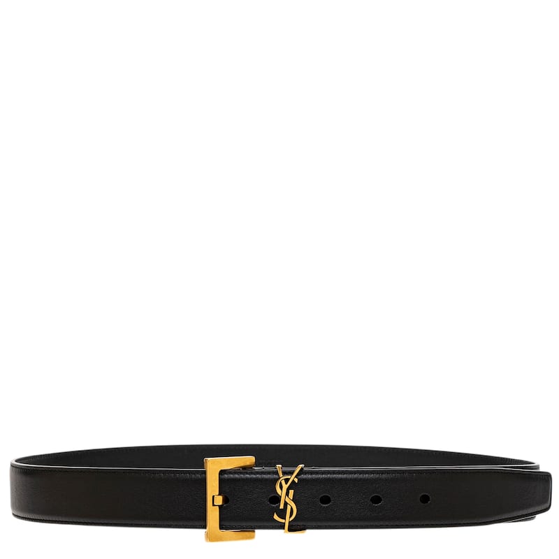 Saint Laurent Cassandre Belt 1.2" Wide - 85