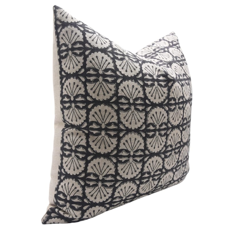 Fabdivine Linen Handmade Block print pillow Cover