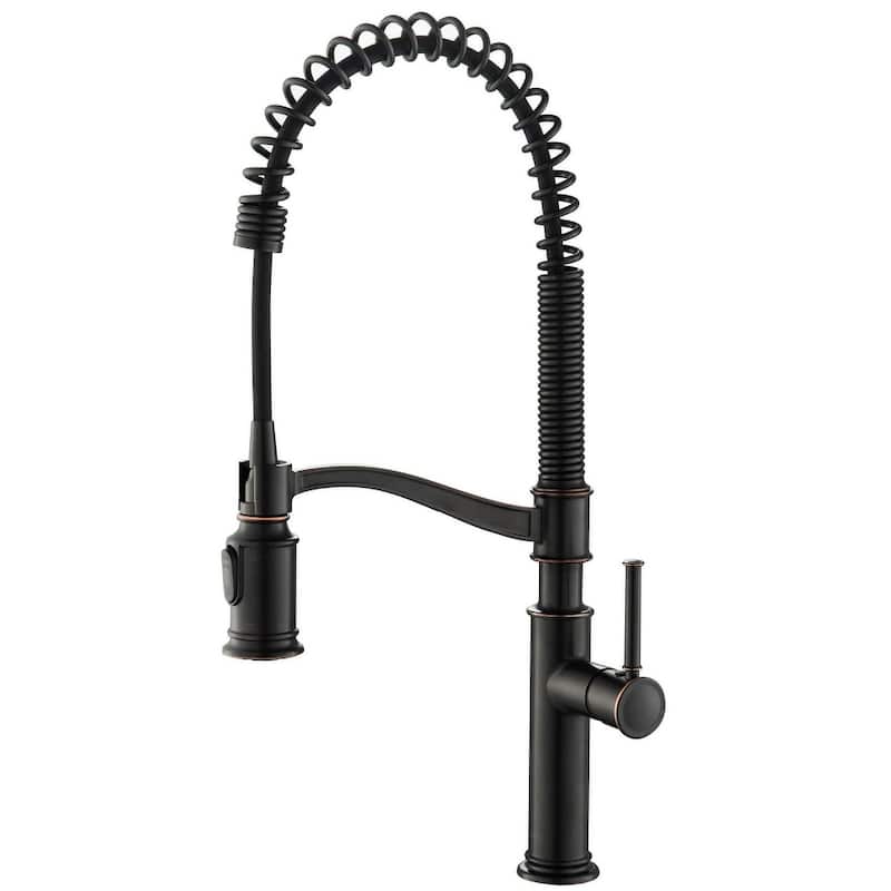 Kraus Sellette 1.8 GPM Single Hole Pre-Rinse Pull Down Kitchen Faucet - Oil Rubbed Bronze