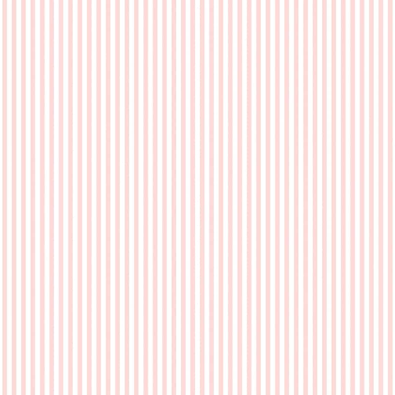 Galerie Wallcoverings Miniatures 2 Classic Stripe Design Vinyl on Non-woven Matte Wallpaper Roll - 33 feet x 21 inches - Pink